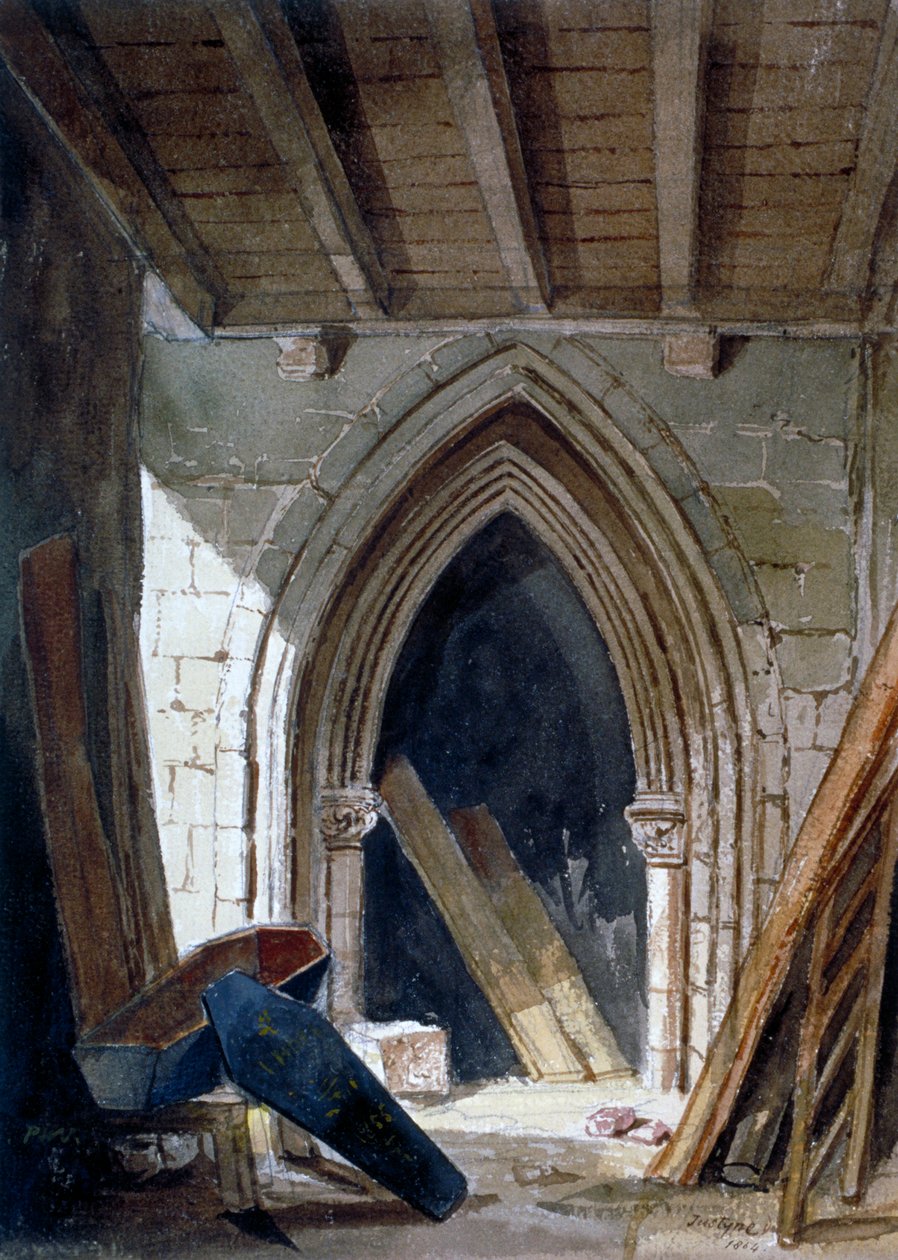 Szent Anna kriptája, Blackfriars, London City, 1854. alkotó: Percy William Justyne
