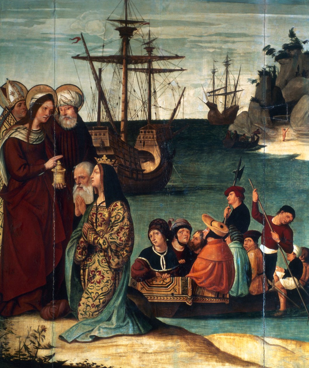 Santa Magdalena prédikációja Marseille-ben, 1526 alkotó: Pere Mates