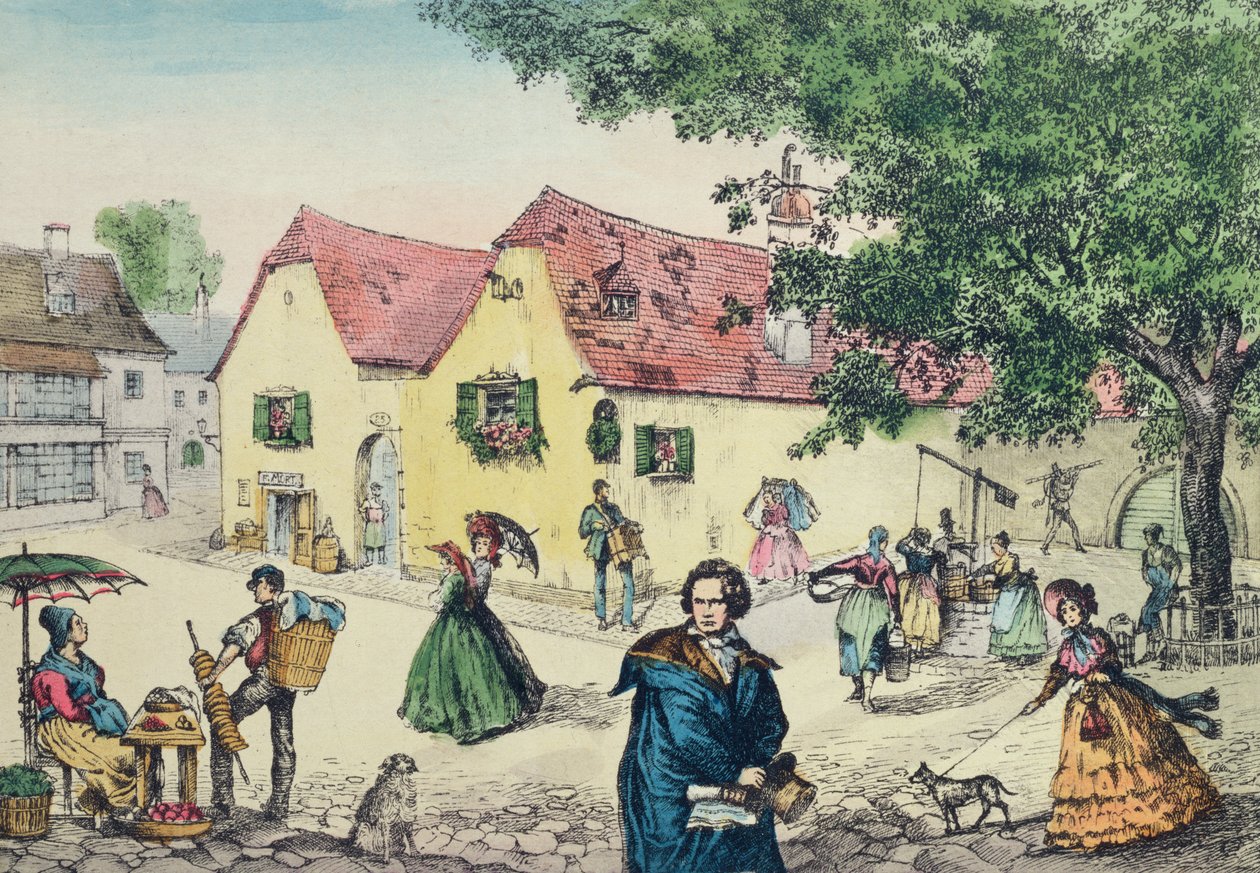 A bécsi Heiligenstadt Testament House, ahol Beethoven szállt meg, hogy megkísérelje gyógyítani süketségét alkotó: Perger