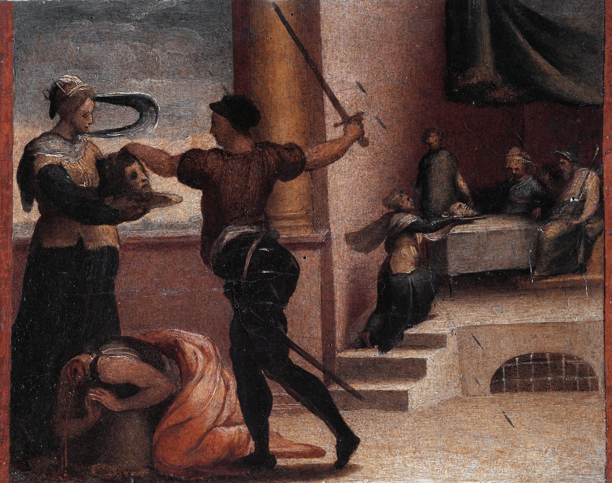 Salome és a lefejezett Keresztelő Szent János (olaj, vászon, 1535 körül) alkotó: Perino del Vaga