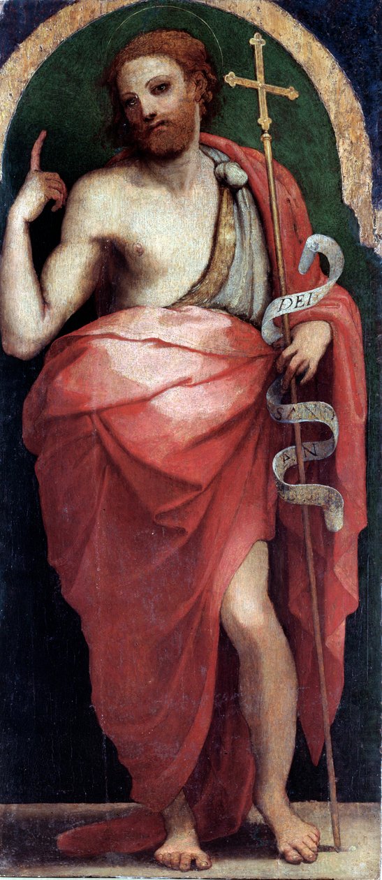 Keresztelő Szent János, oldaltábla (olaj, fa, 1535 körül) alkotó: Perino del Vaga