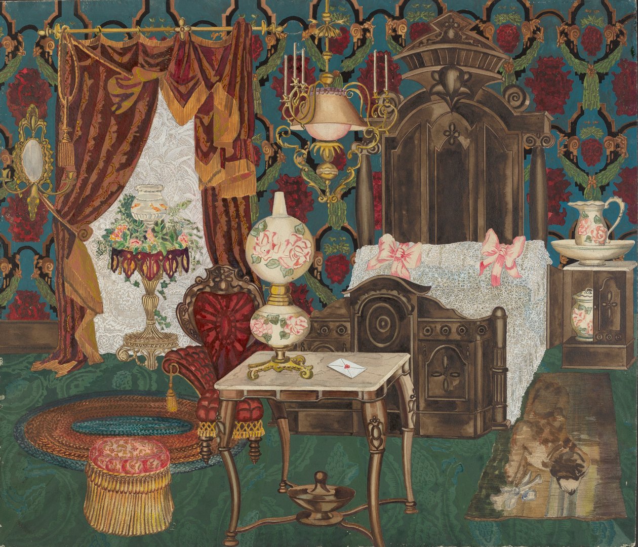 Hálószoba, 1882, 19351942. alkotó: Perkins Harnly