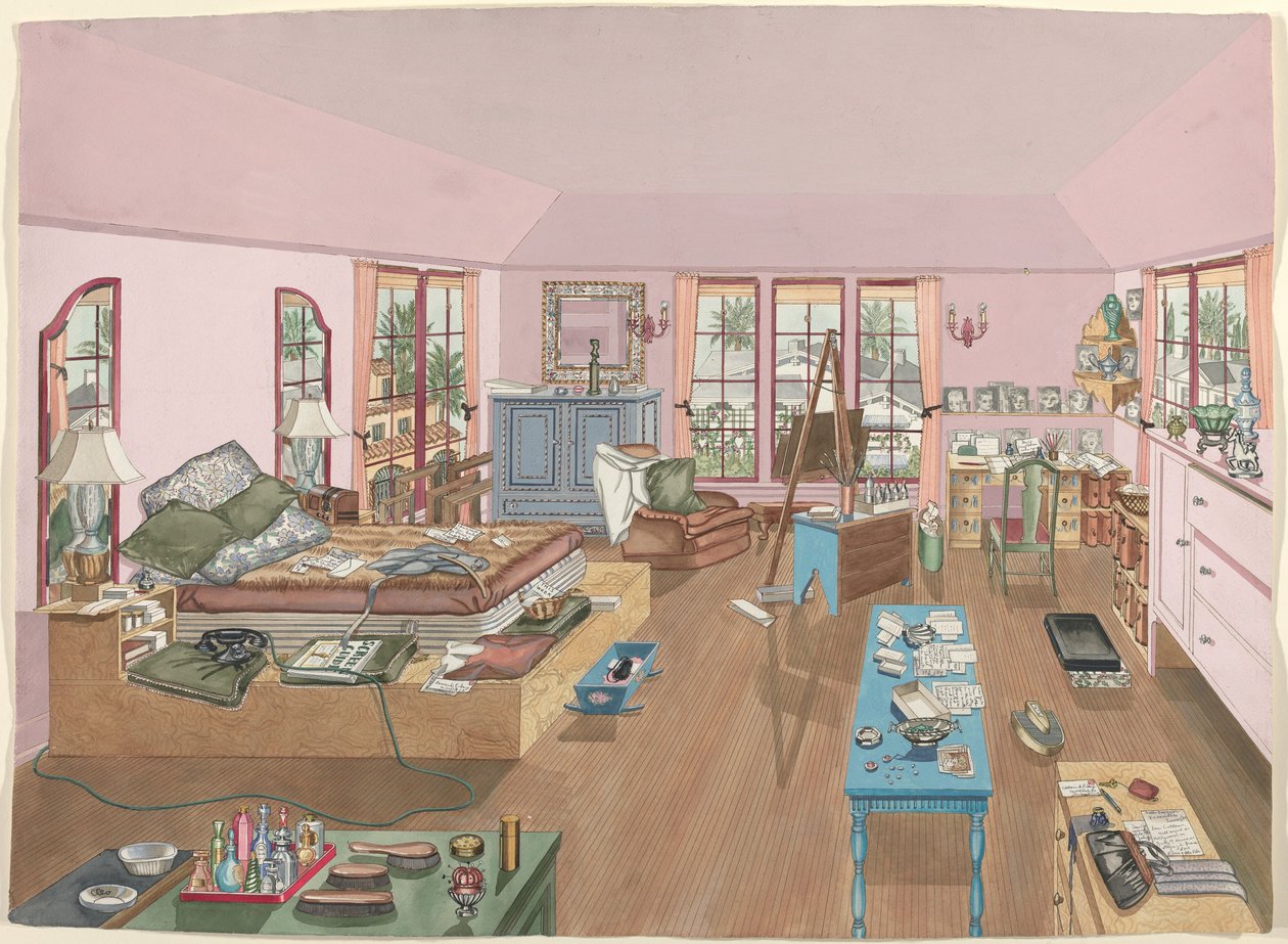 Hálószoba, 1940 alkotó: Perkins Harnly