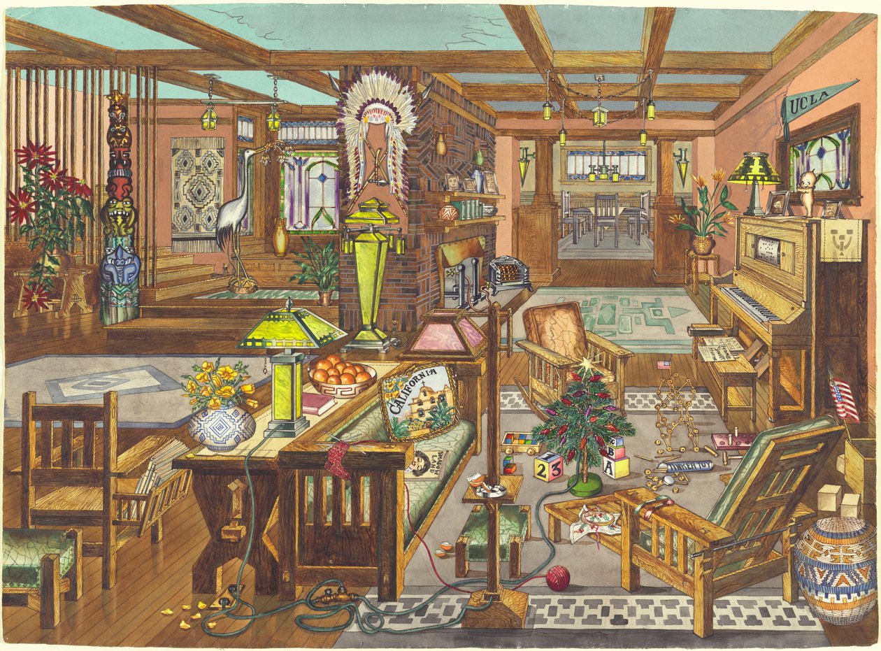 "California Mission Style" belső alkotó: Perkins Harnly