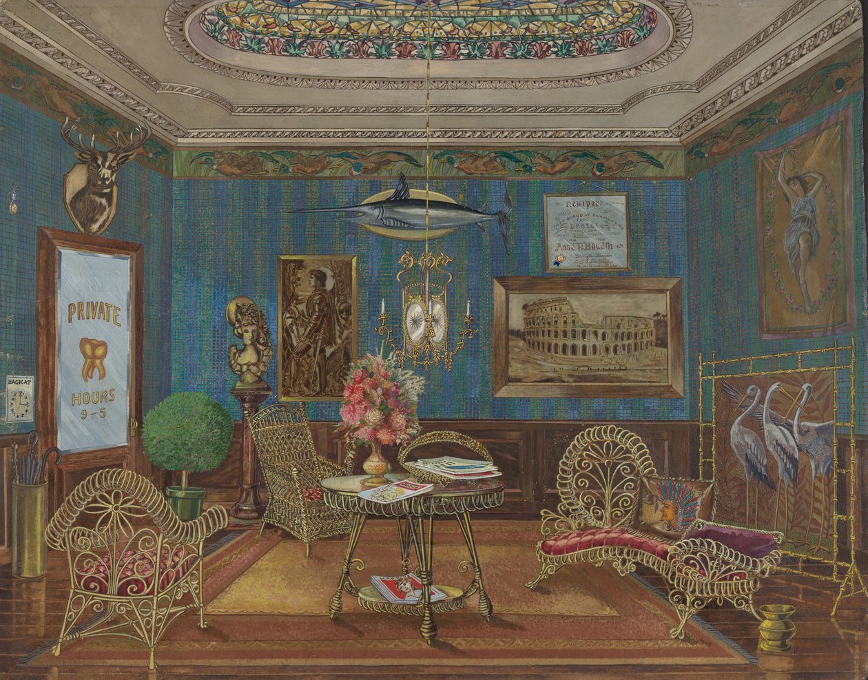 Fogorvosi váró, 19351942. alkotó: Perkins Harnly