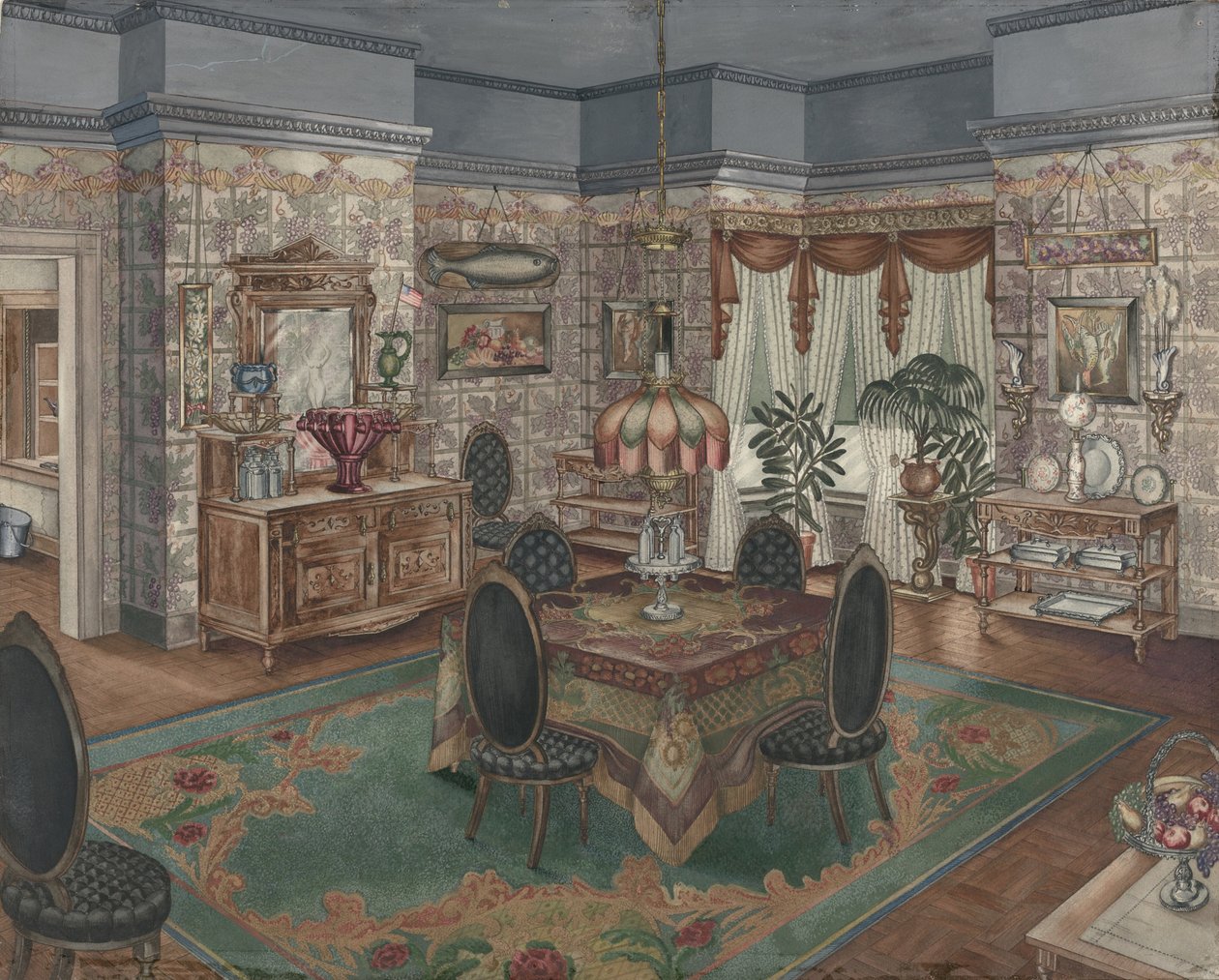 Ebédlő, 19351942. alkotó: Perkins Harnly