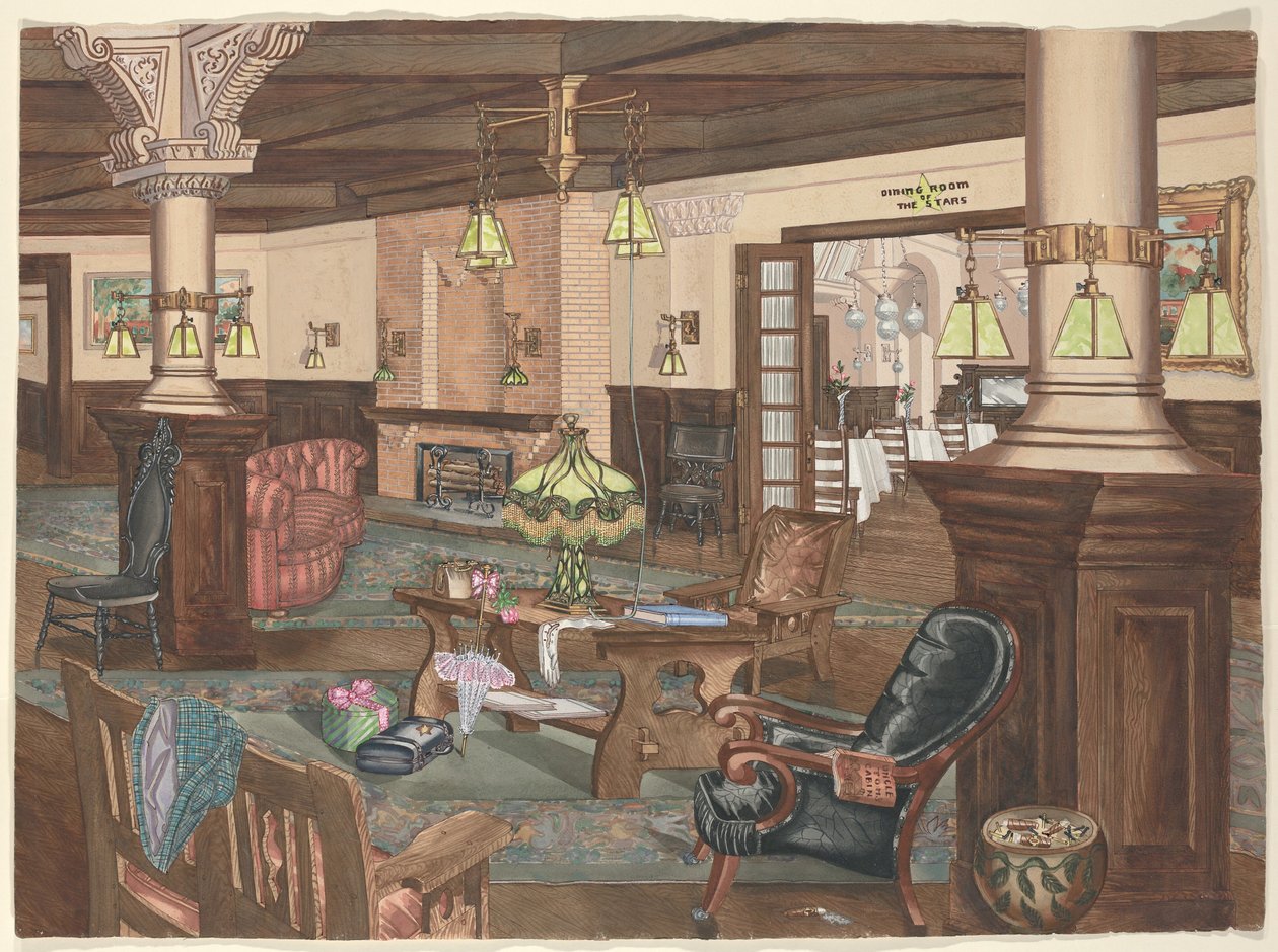 Hollywood Hotel Lobby, 1902 alkotó: Perkins Harnly