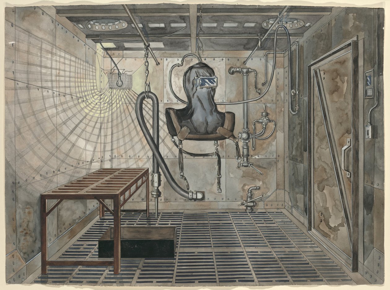 Belső homokfúvó kamra, 1935, c. 1947. alkotó: Perkins Harnly