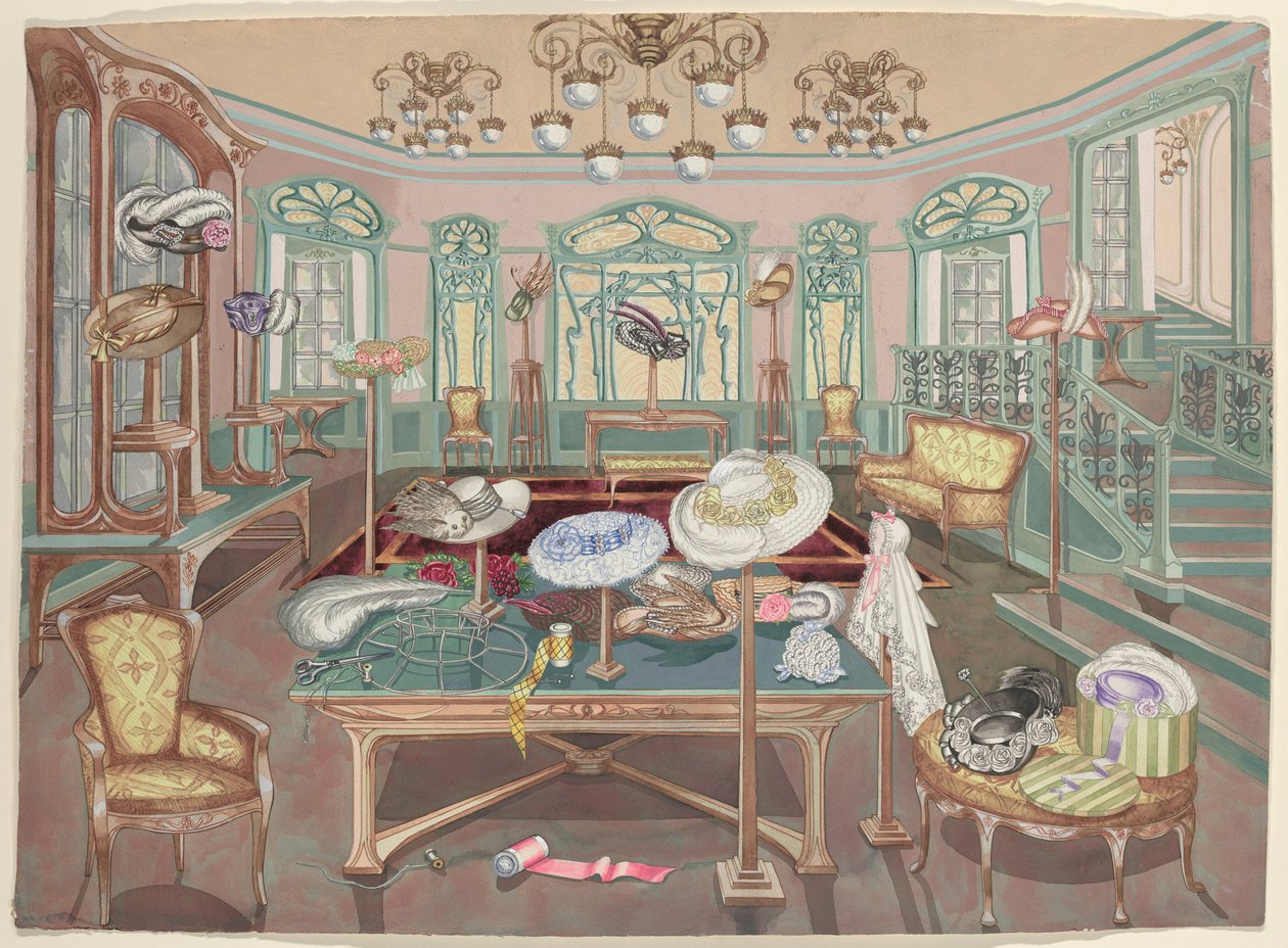 Millinery Shop, 1905 alkotó: Perkins Harnly