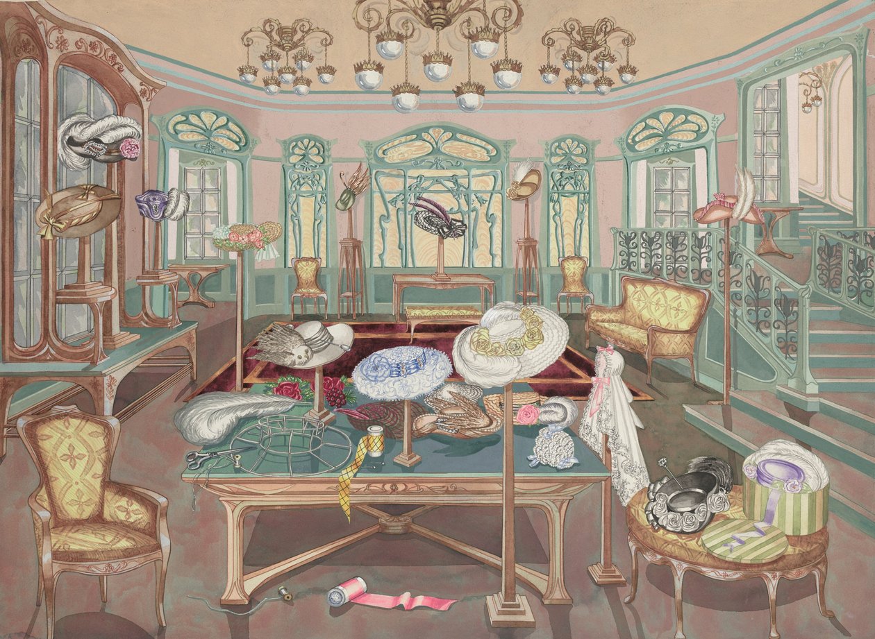 Millinery Shop, 1905, 19351942. alkotó: Perkins Harnly