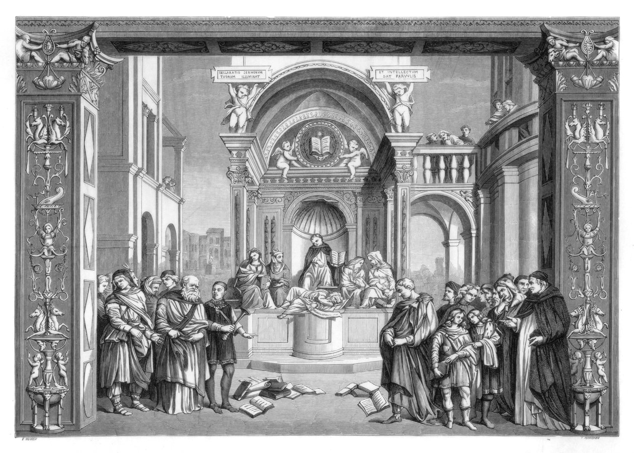 Aquinói Szent Tamás diadala az eretnekek felett, 1489-1491 1870. alkotó: Perrichon