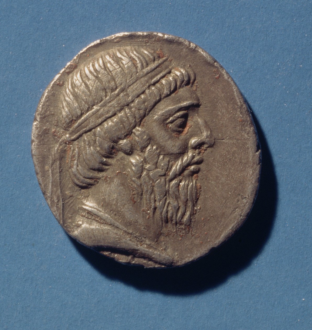 I. Mithradates, a pártusok királya (Kr. e. 175-138) Tetradrachm (előlapja) (ezüst) alkotó: Persian