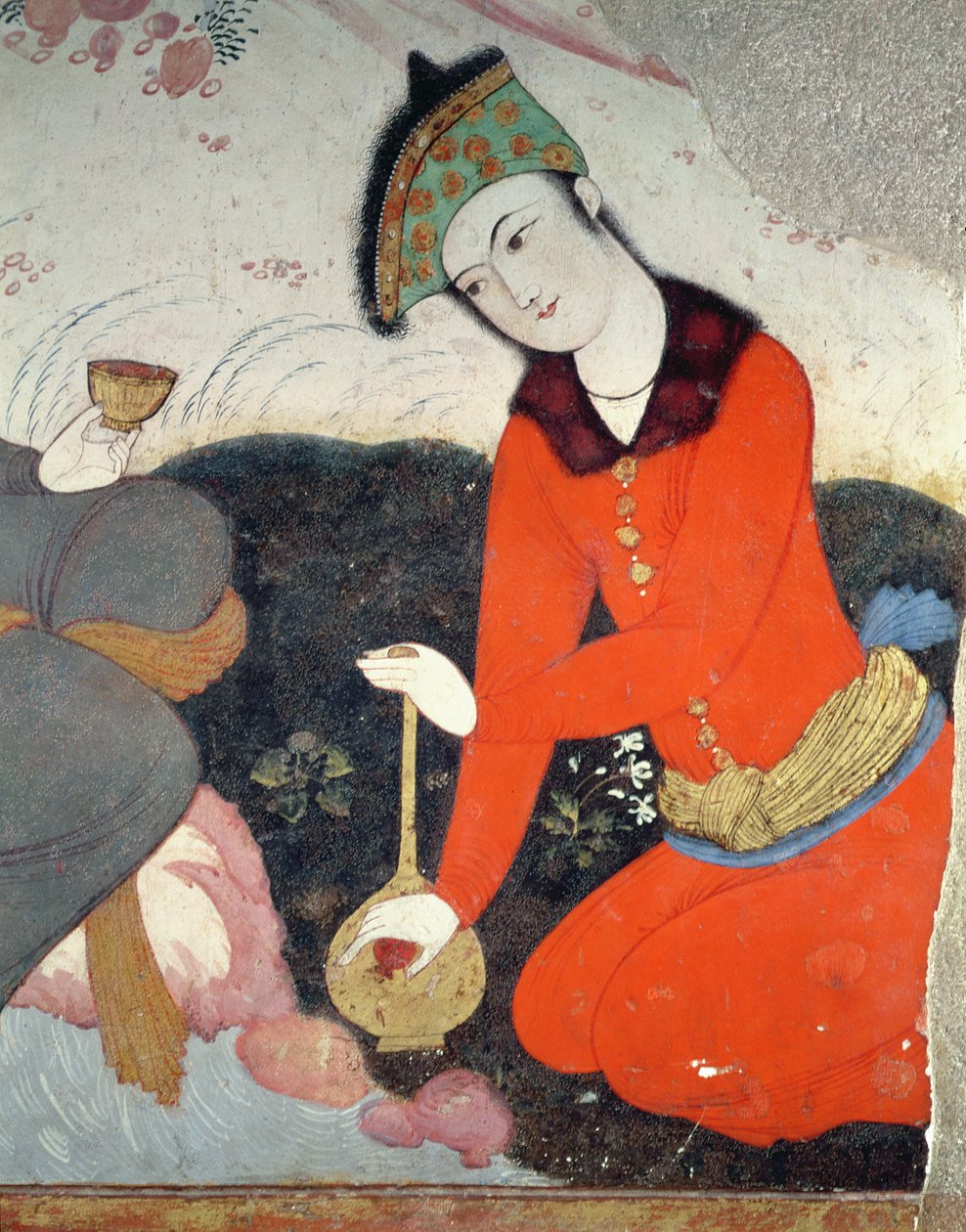Udvarmester Abbász I. sah udvarában (részlet) alkotó: Persian School