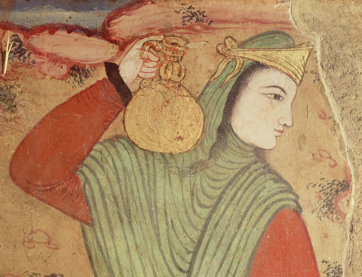 Férfi, aki bort hord I. Abbász sah udvarából, 1585-1625 (részlet) alkotó: Persian School
