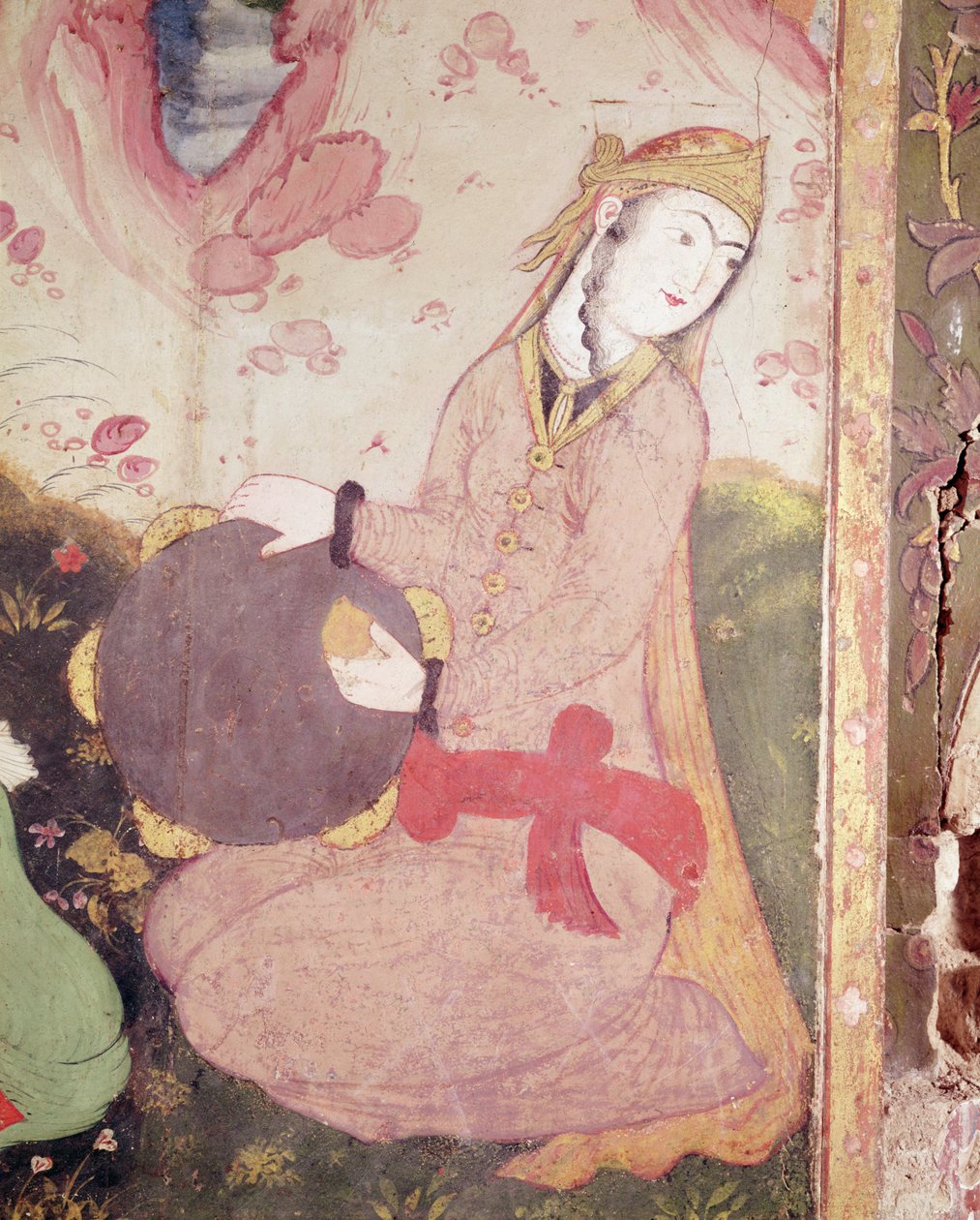 Zenész Abbász sah udvarából, 1585-1627 (részlet) alkotó: Persian School