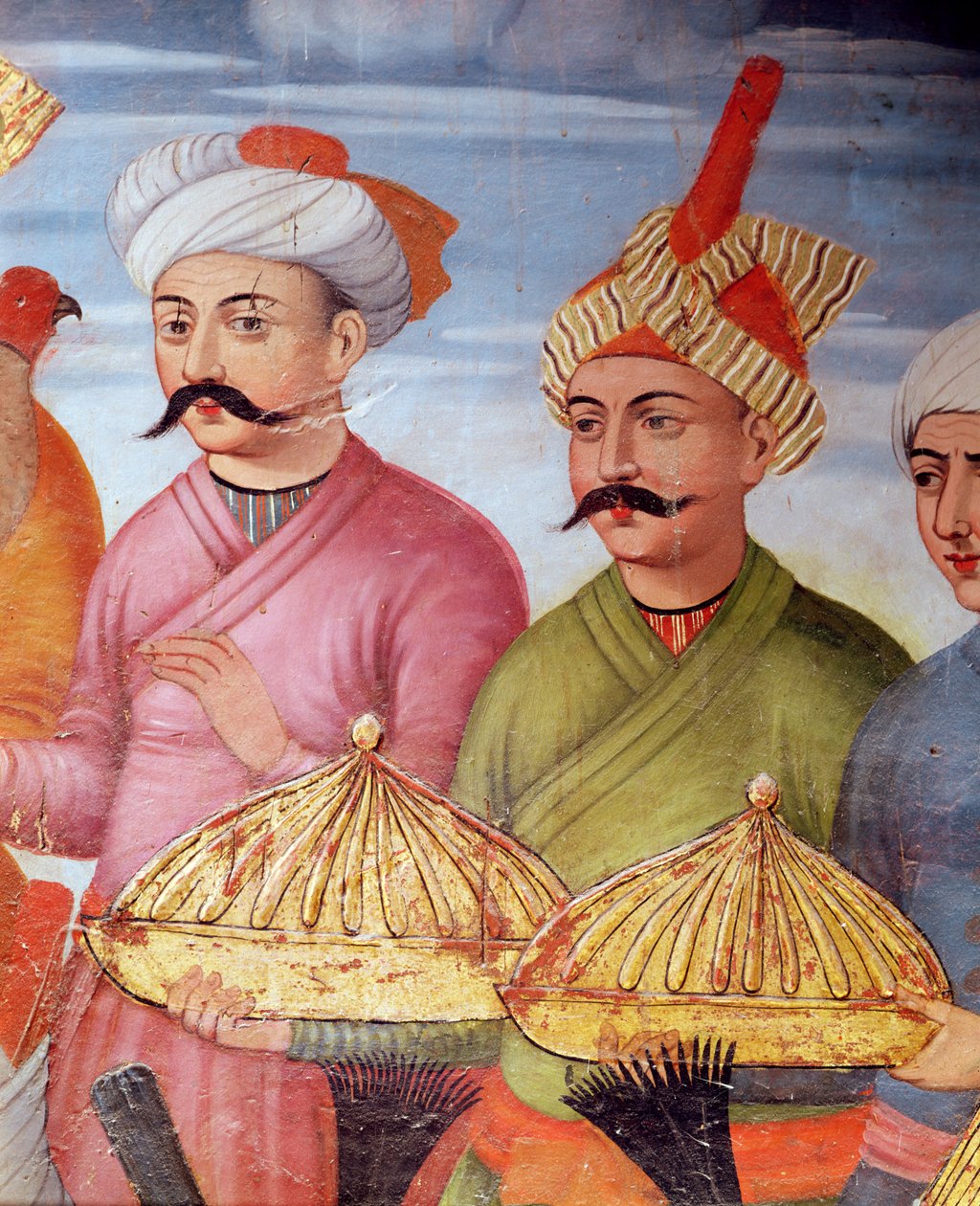Felajánlás a Grand Moghul nagykövetének fogadásán Tahmasp Shah udvarában, 1573-76 (222701 részlet) alkotó: Persian School