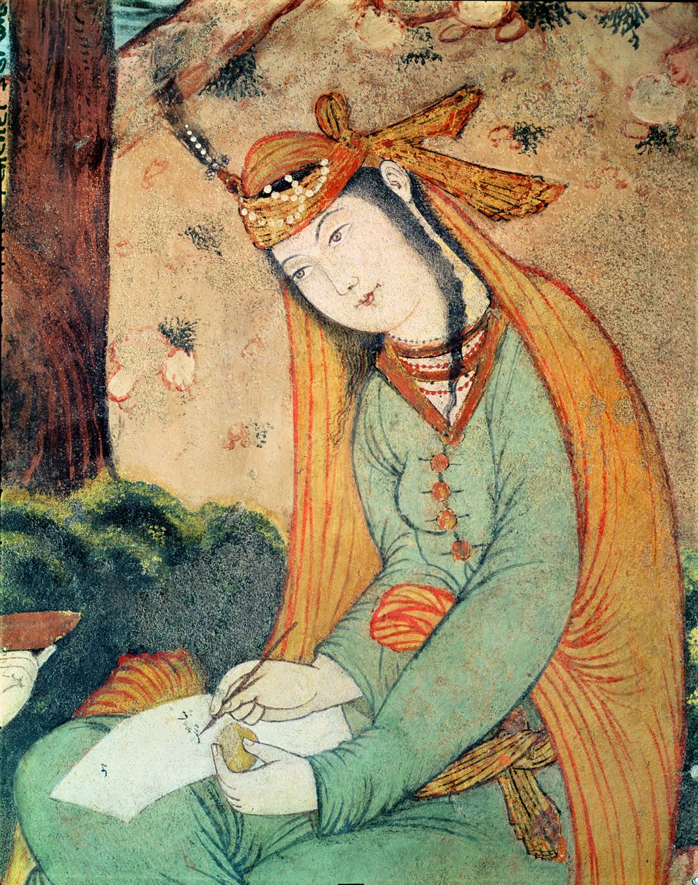 Író nő I. Abbász sah udvarában (1571-1629) 1585-1627 alkotó: Persian School