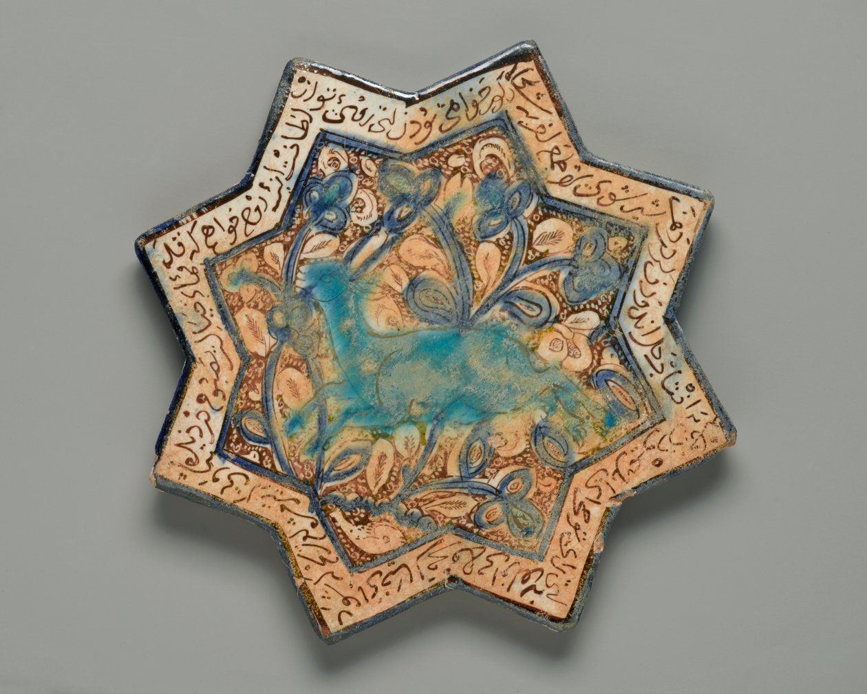 Csempe, Nyolcágú csillag, c13-c14 (fritware) alkotó: Persian School