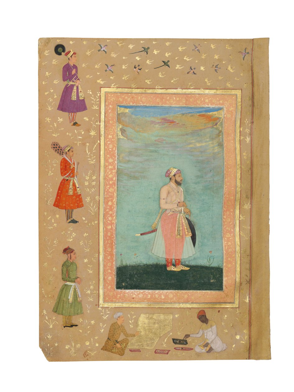 Egy mogul herceg, valószínűleg Shah Shuja, 1645-50 körül alkotó: Persian School