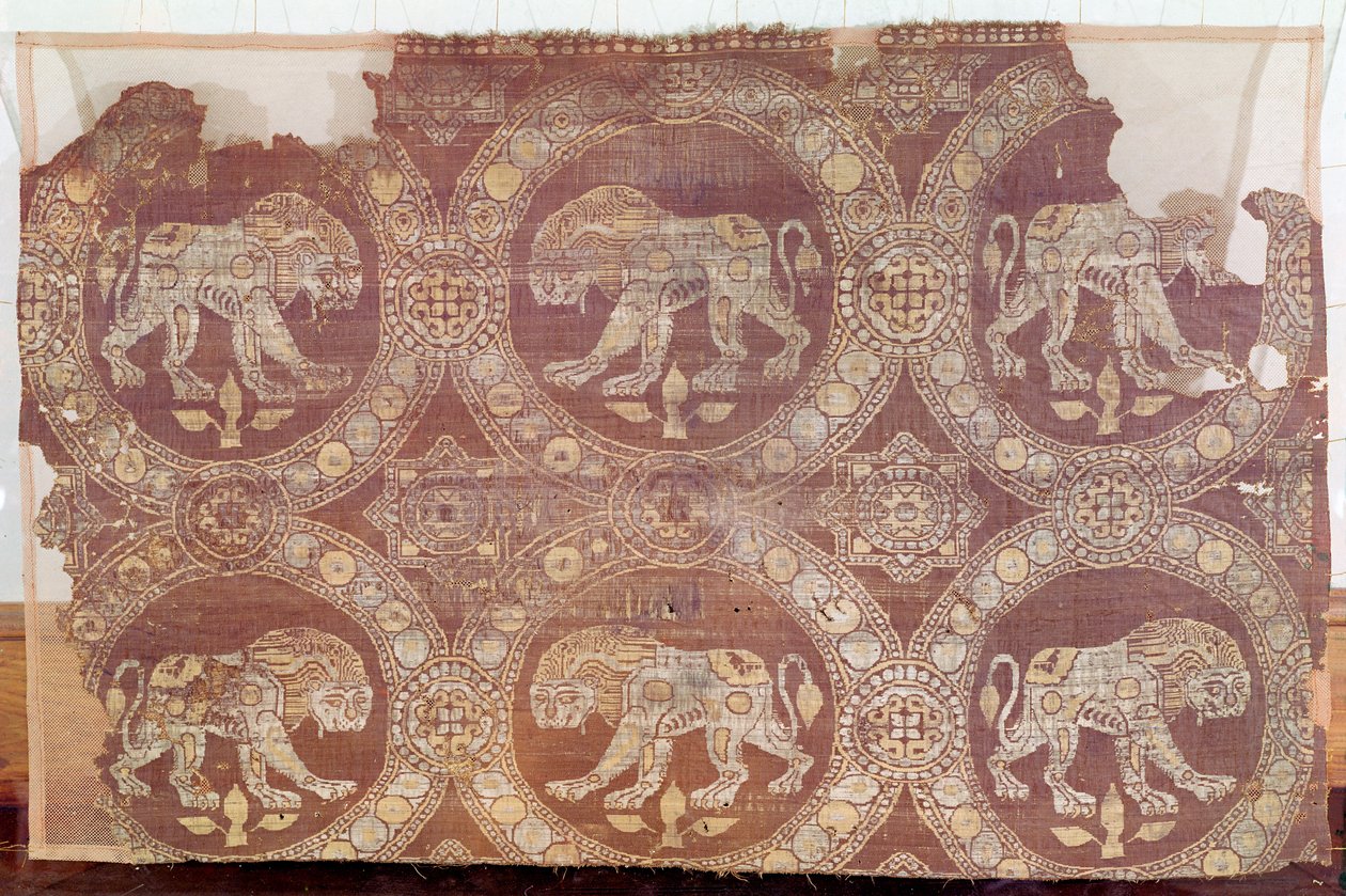 Szövet St. Julianus sírjából, 3-5. század (textil) alkotó: Persian School