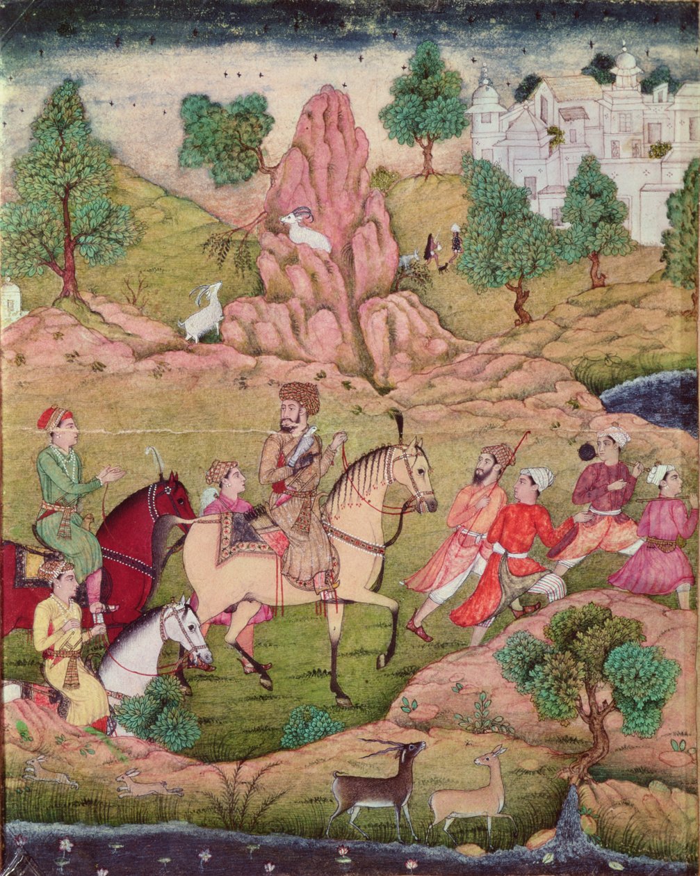 Sólyomvadászat, Szafavida-dinasztia (1502-1736) alkotó: Persian School