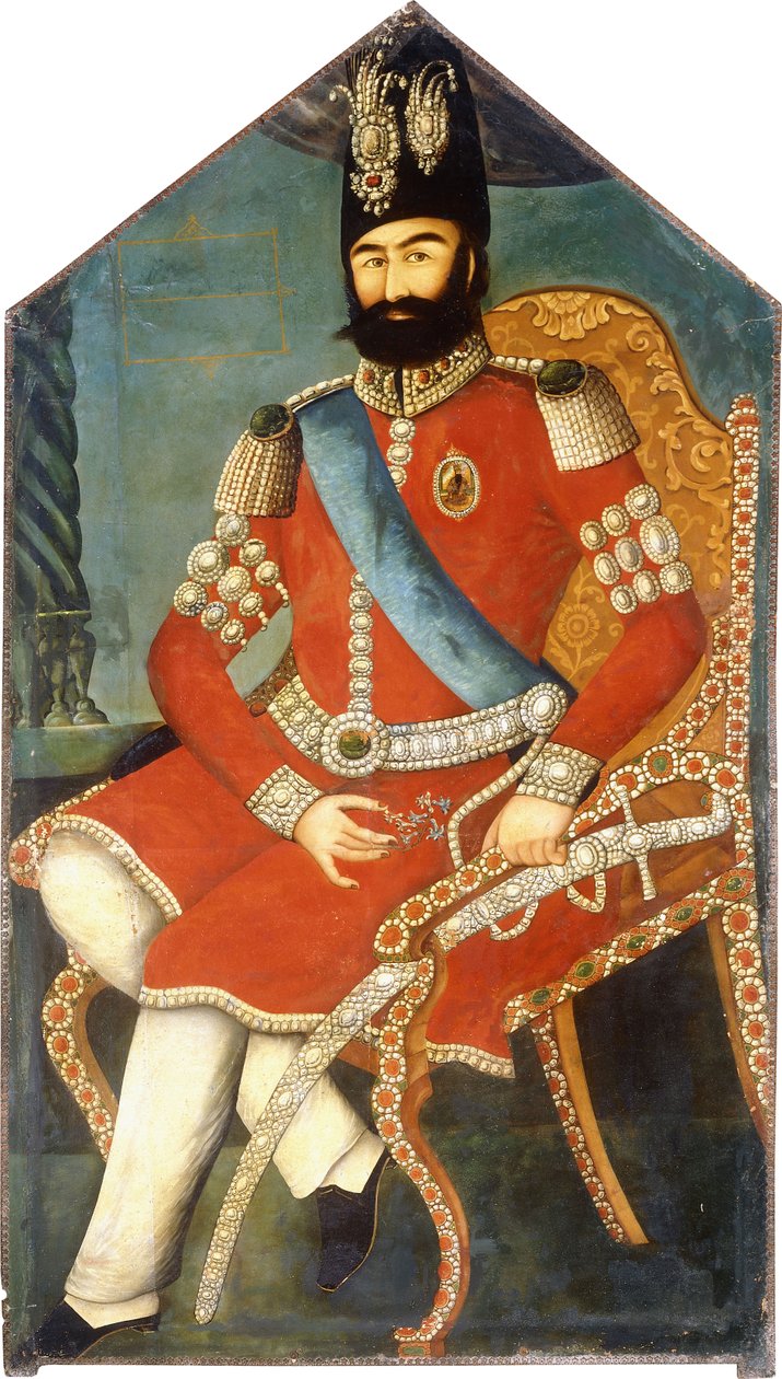 Mohamed Shah portréja, c. 1850 alkotó: Persian School