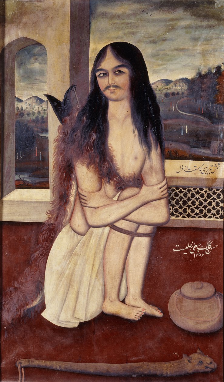 Shamsi Tabrizi, a dervis portréja, 1840-1840 körül alkotó: Persian School
