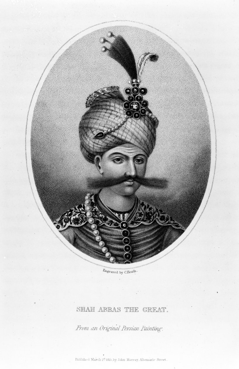 Nagy Abbas sah, C. Heath által készített nyomat, 1815 alkotó: Persian School