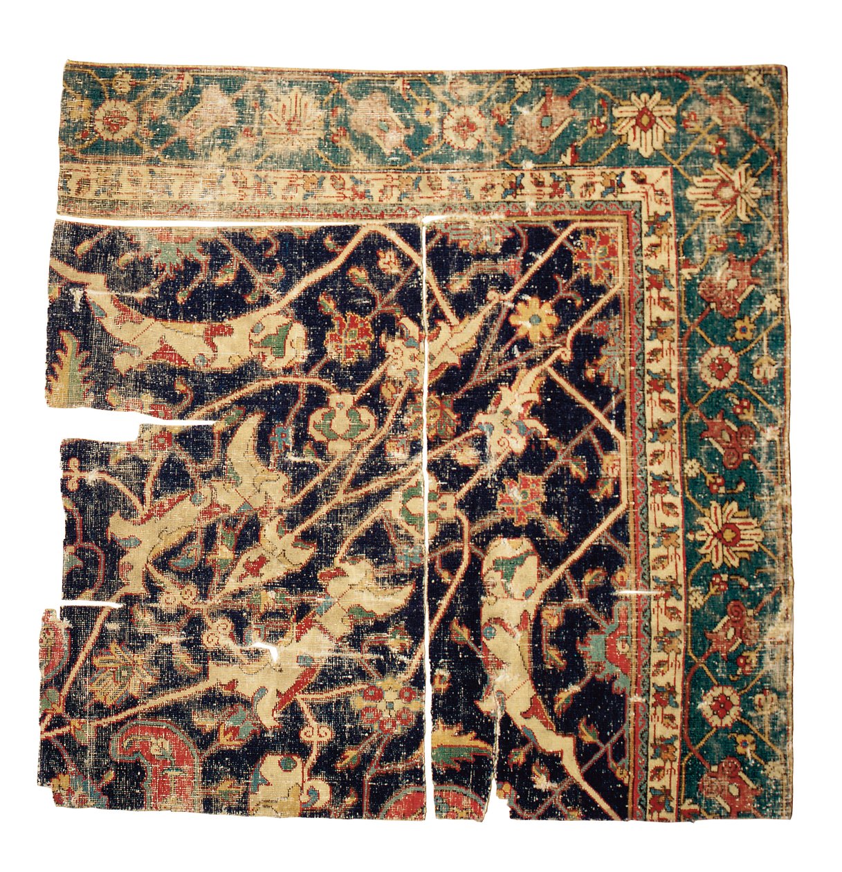 Tabriz medalion szőnyegtöredék, Északnyugat-Perzsia, 16. század közepe alkotó: Persian School