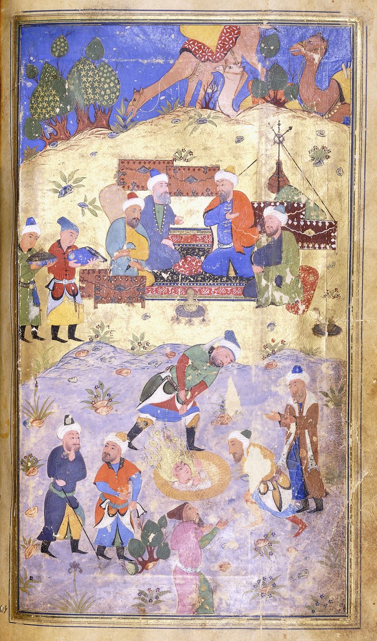 Yusuf kimentve a gödörből, 1492-3 alkotó: Persian School