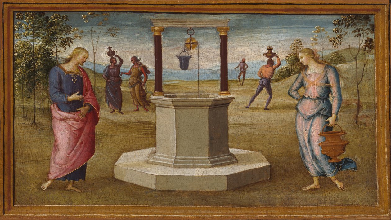 Krisztus és a szamáriai asszony, 150005. alkotó: Perugino