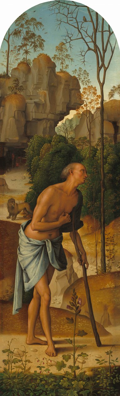 A keresztre feszítés a Szűzanyával, Szent Jánossal, Szent Jeromossal és Szent Mária Magdolnával..., c. 14821485 alkotó: Perugino