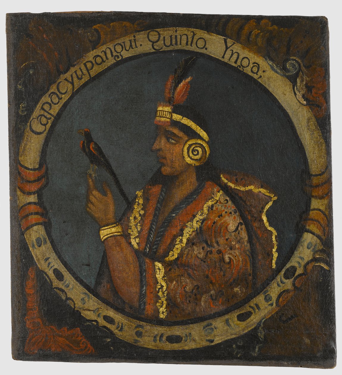 Capac Yupanqui, ötödik inka király, 18. század közepe alkotó: Peruvian School