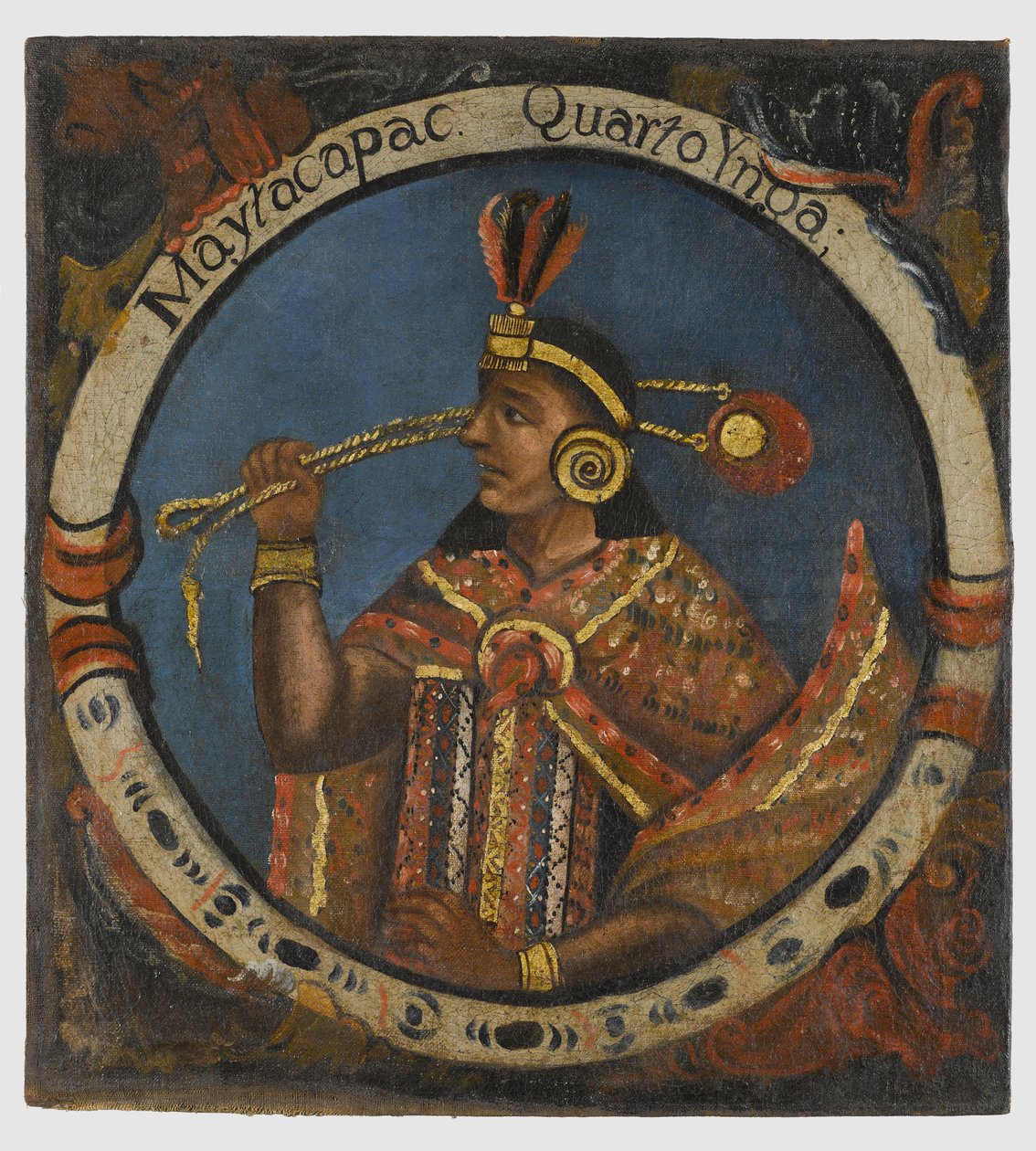 Mayta Capac, negyedik inka király, 18. század közepe alkotó: Peruvian School