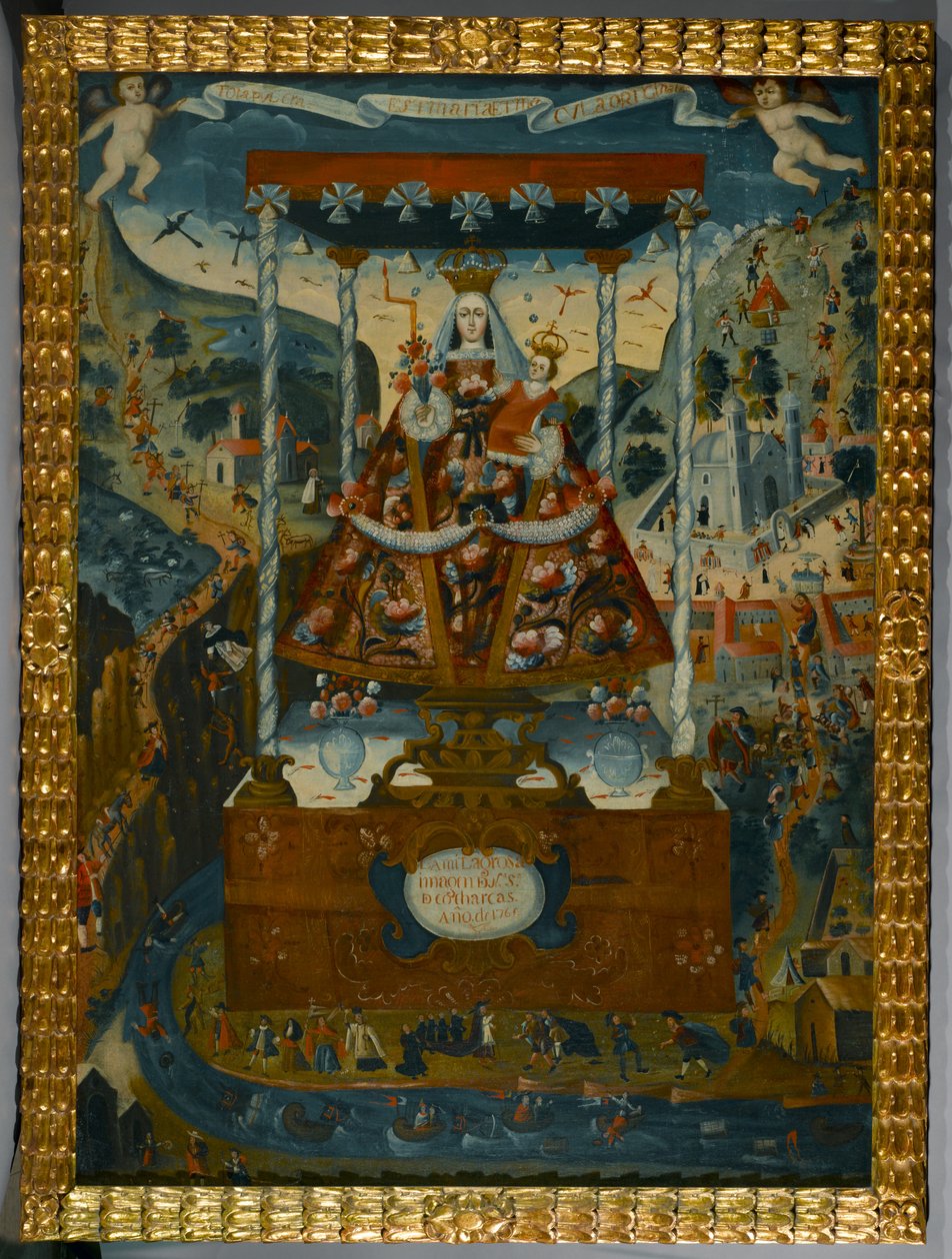 Cocharcas Boldogasszony a Baldachin alatt, Cuzco, 1765 alkotó: Peruvian School