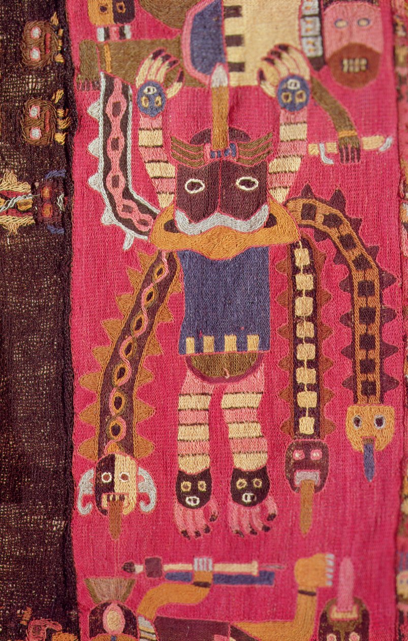 Gyapjú istenfigura, Paracas kultúra (textil) alkotó: Peruvian School