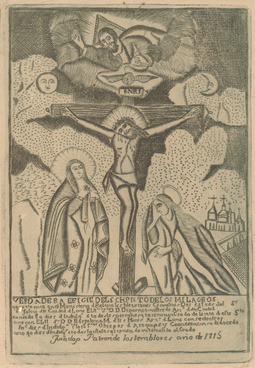 Keresztre feszítés alkotó: Peruvian 19th Century