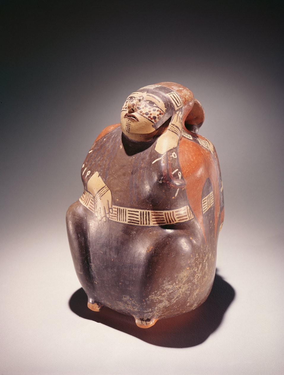 Fazekas kakaószedő, Nazca kultúra (cserép) alkotó: Peruvian School