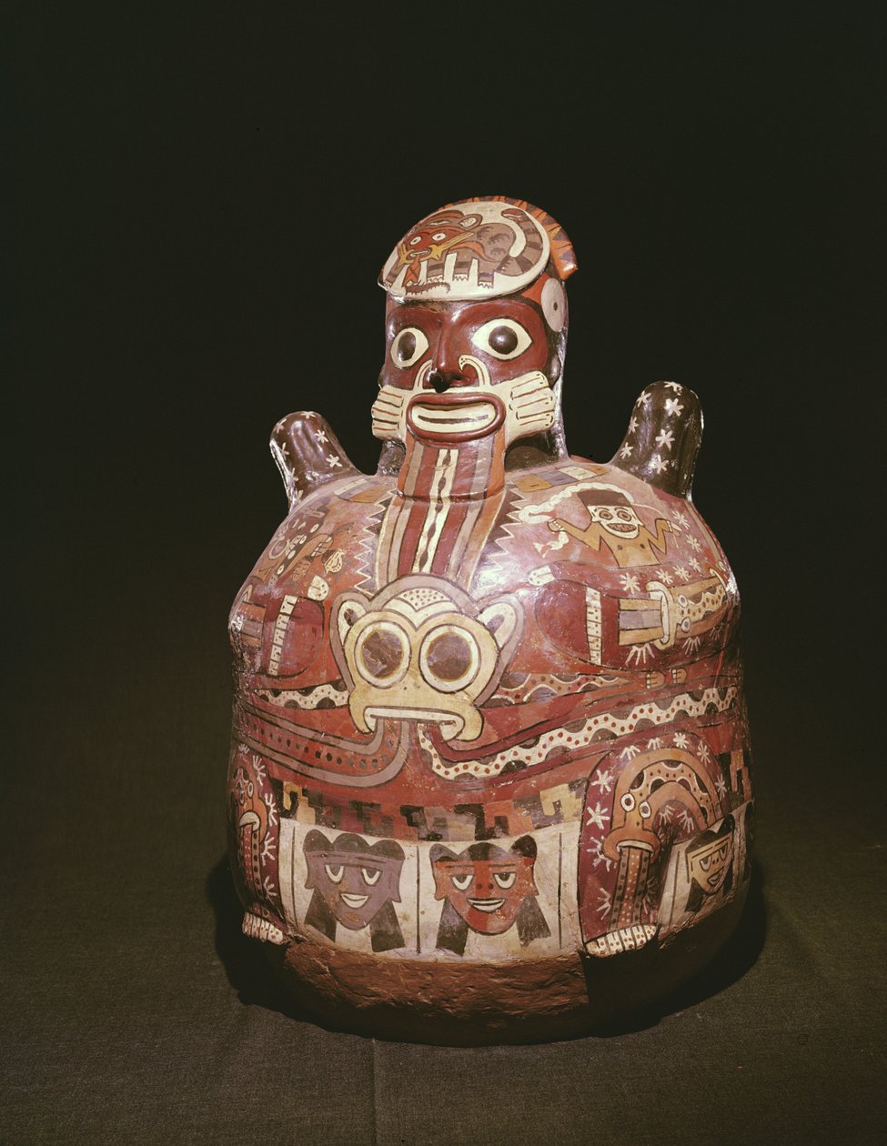 Isten alakját ábrázoló kerámiaedény, Nazca kultúra (kerámia) alkotó: Peruvian School