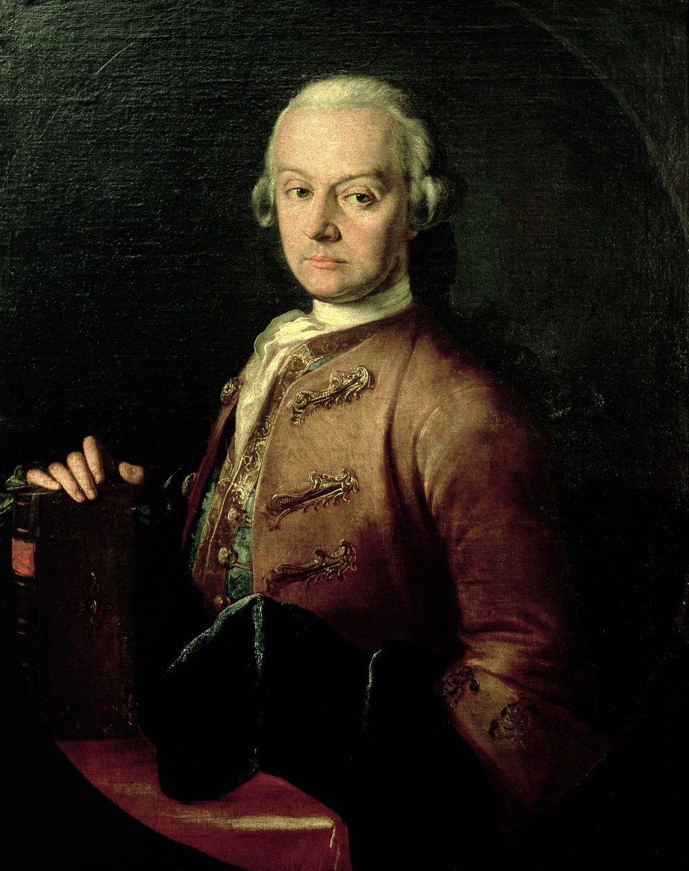 Johann Georg Leopold Mozart (1719-87), Wolfgang Amadeus apja, 1765 alkotó: Peter Anton Lorenzoni