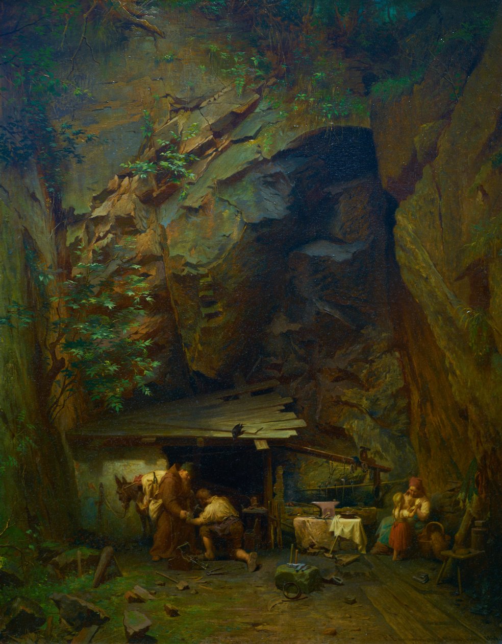 Farmer a Bajor -Alpokban alkotó: Peter Baumgartner