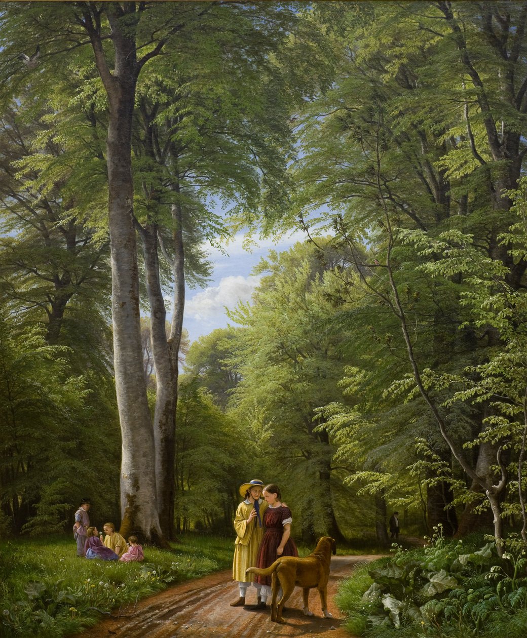 Egy bükkfa májusban az Iselingen Manor közelében, Zélandon, 1857 alkotó: Peter Christian Skovgaard