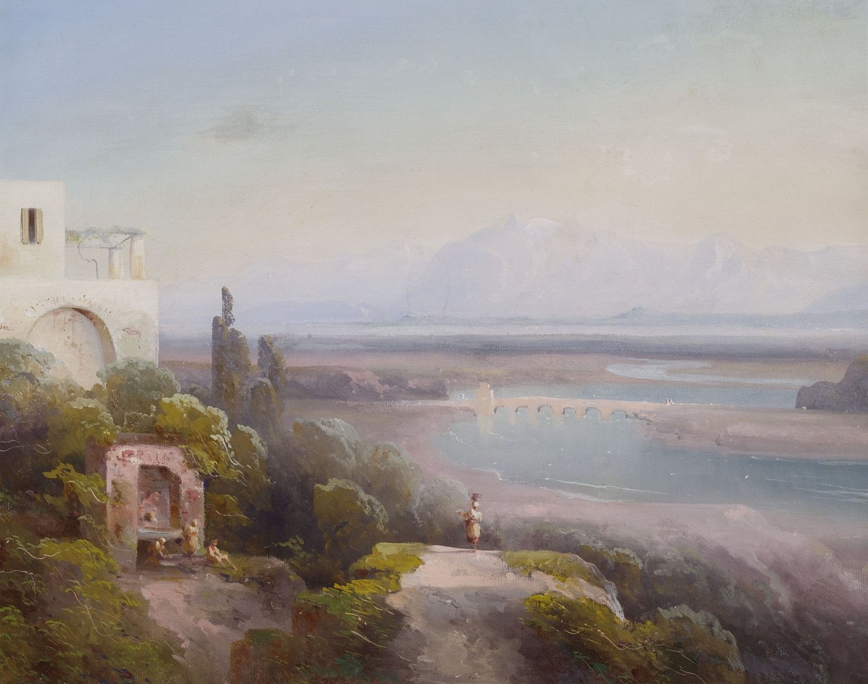 Dél -olasz táj alkotó: Peter Conrad Schreiber