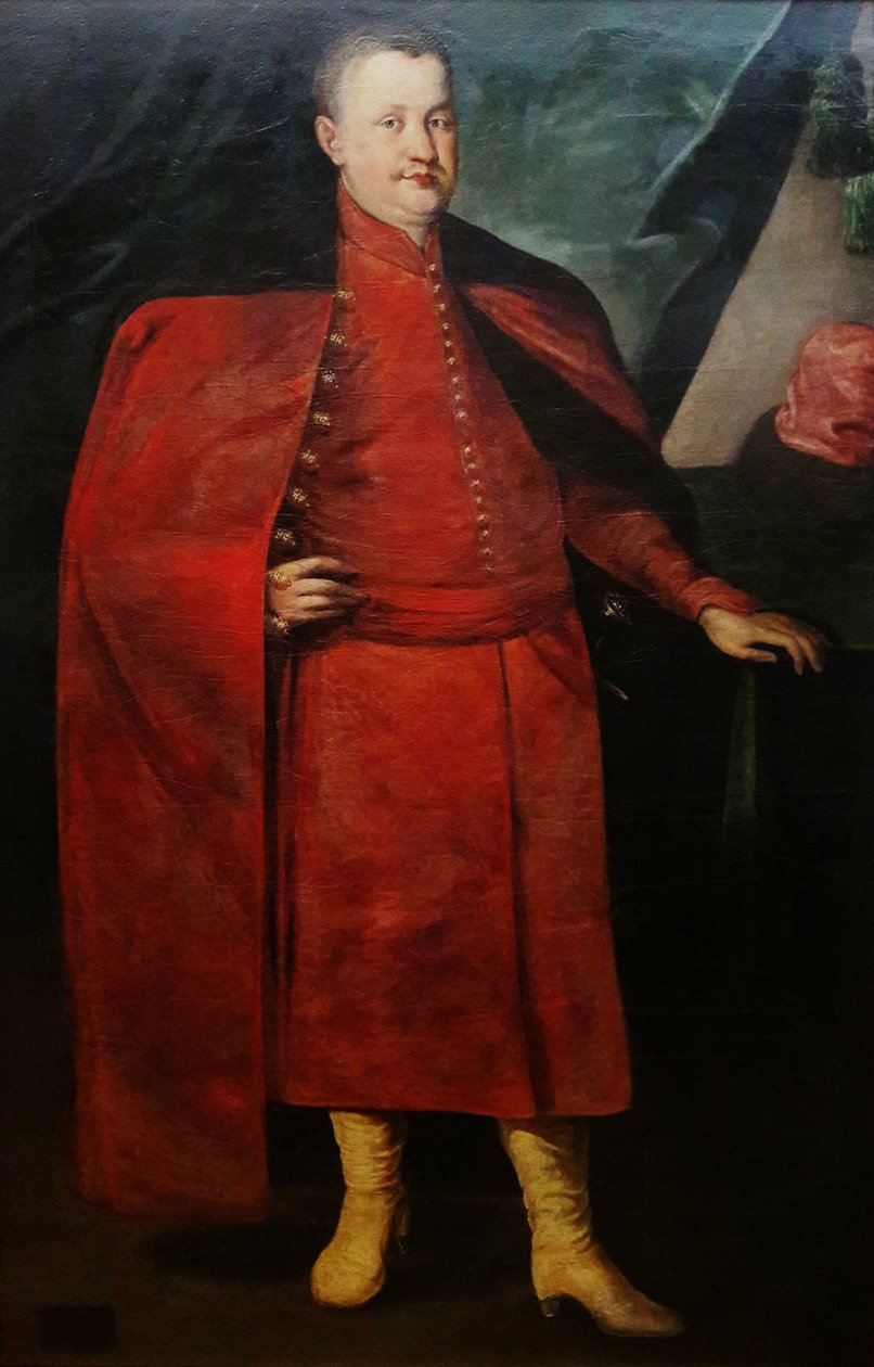 Władysław Dominik Zasławski-Ostrogski portréja lengyel jelmezben. alkotó: Peter Danckerts de Rij