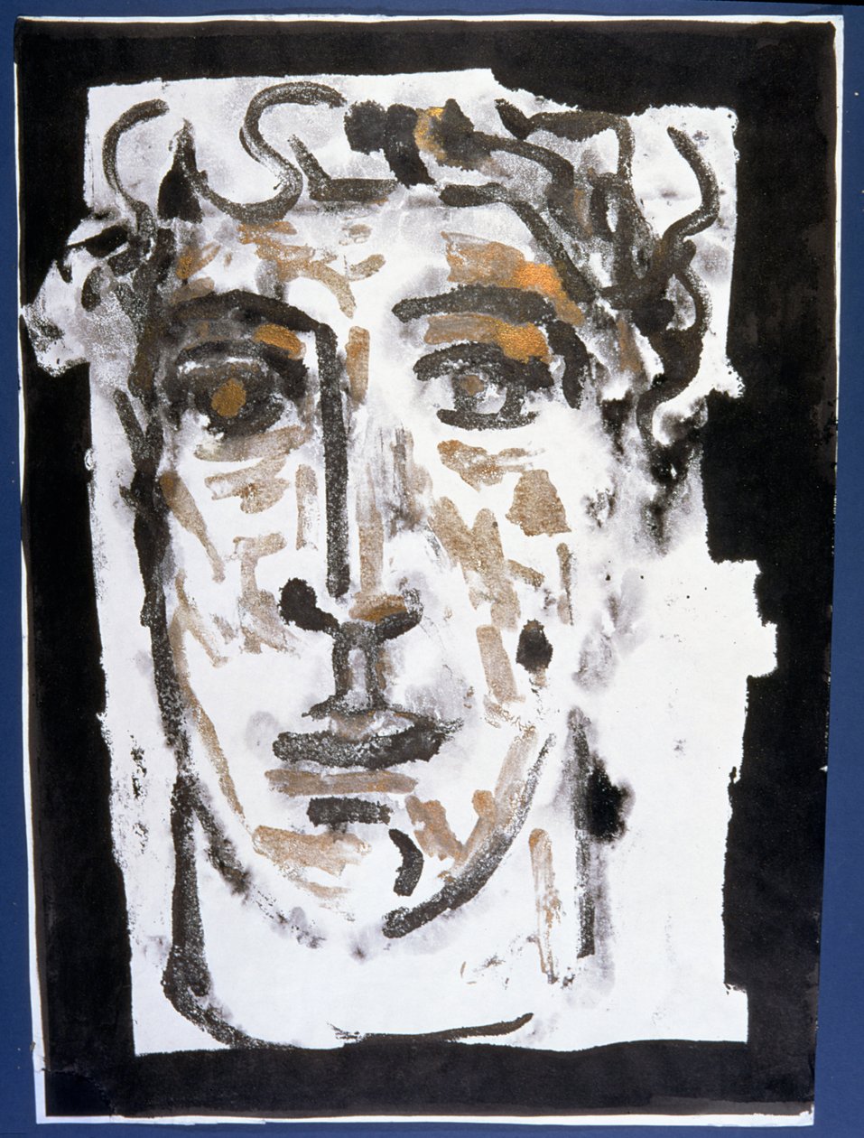 Fej, 1992 (monoprint) alkotó: Peter Davidson