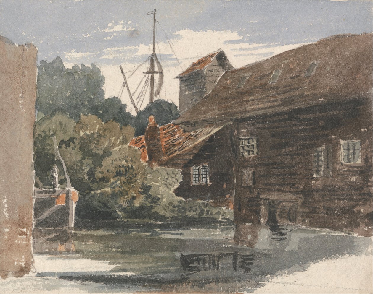Malom Teddingtonban, a Temzén alkotó: Peter de Wint