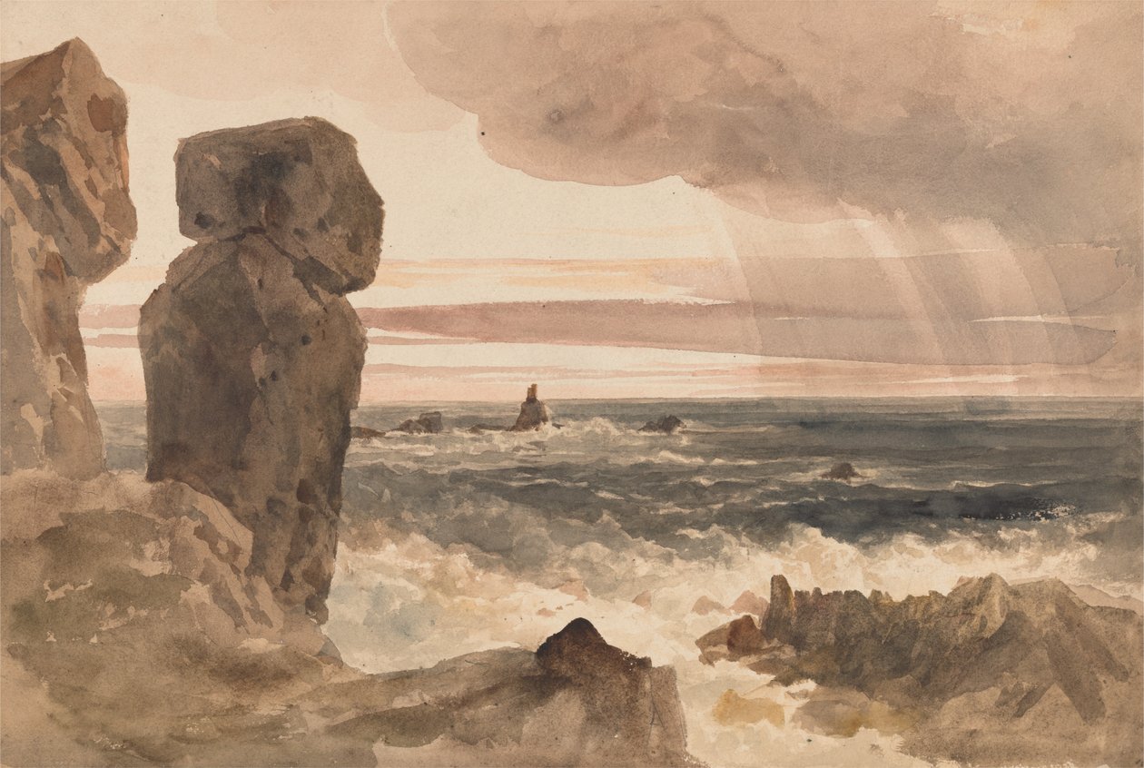 Seascape with Rocks Lizard, Cornwall alkotó: Peter de Wint