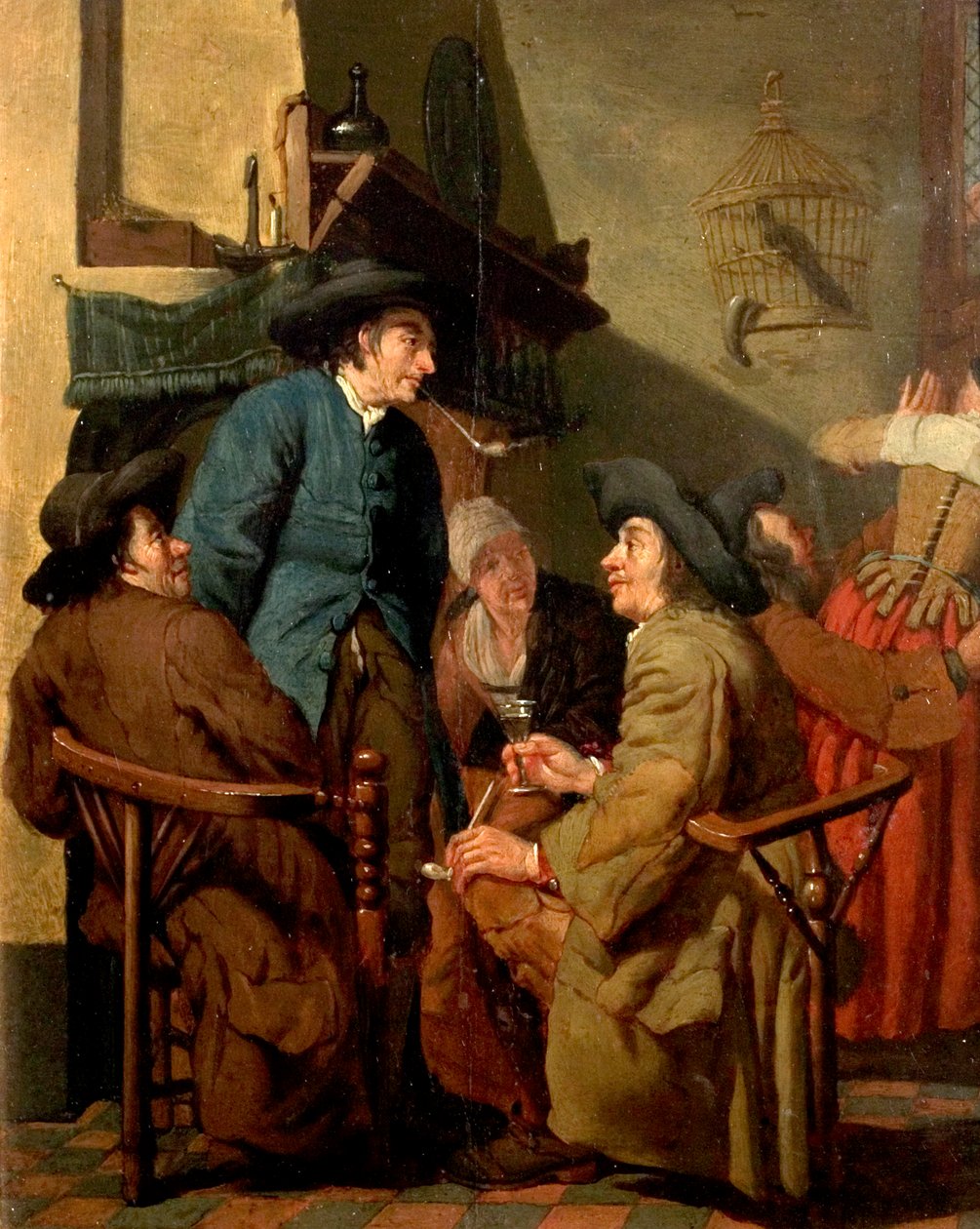 Belső, Figurák Dohányzás alkotó: Peter Jacob Horemans