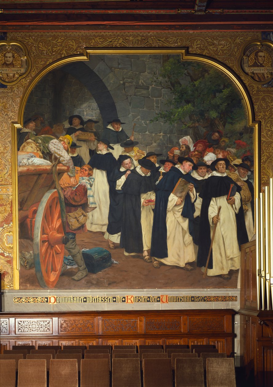 A domonkosok 1527-ben, 1903-ban hagyták el kolostorukat az egyetemre alkotó: Peter Johann Theodor Janssen
