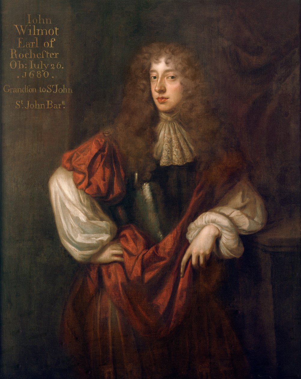 John Wilmot (1647-80), Rochester 2. grófjának portréja alkotó: Peter Lely